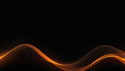 Poster - Abstract orange wave background design
1