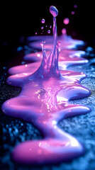 Poster - Abstract Liquid Splash In Vibrant Colors