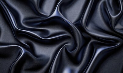 Aufkleber - Dark gray silk draped fabric background for luxurious texture