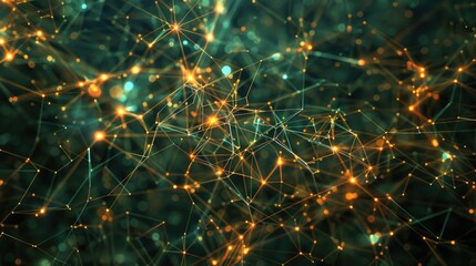 Poster - Explore a vibrant visualization of networks showcasing millions of nodes and links. This abstract image highlights the complexity and beauty of digital connections and data flow.
