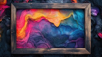 Poster - Multiple framed pictures on a wall, creating a nested effect