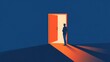 © AlfaSmart - Open door symbolizing new opportunities and potential future concepts