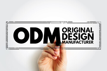 Poster - odm original design manufacturer - company that designs and manufactures a product, as specified, th