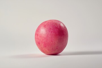 Poster - Vivid pink sphere on a gradient backdrop showcases smooth texture with delicate pastel lighting for stock photography