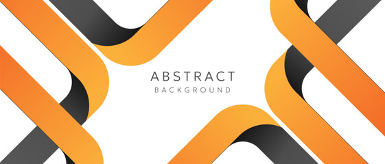 Poster - yellow and black geometric on white background geometric shapes element business template design