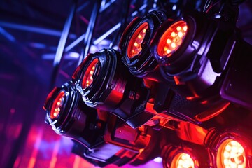 Poster - A collection of lights on a performance stage