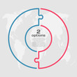 © corben_dallas - Circle diagram infographic in 2 steps or options