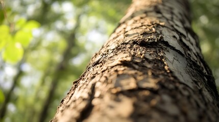 Poster - Macro View of Textured Bark on a Tree Inviting Exploration of Nature's Intricate Details : Generative AI