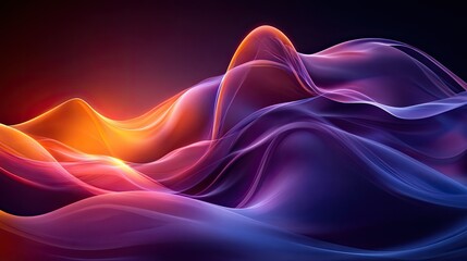 Aufkleber - Abstract colorful dynamic flowing lines.  Use for graphic design background