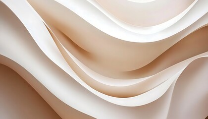 Poster - Soft Curves in Pastel Colors against a Beautiful Background