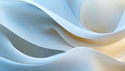 Poster - Soft Curves and Pastel Colors in a Beautiful Abstract Background