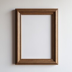 Poster - A single instant photo frame on pure empty white background, mockup