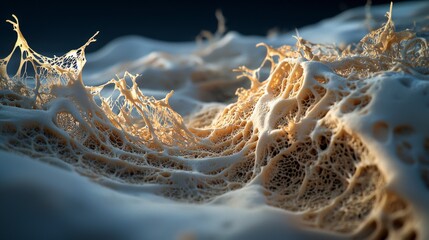 Leinwandbilder - Exploring intricate microscopic structures in nature underwater digital art abstract close-up science