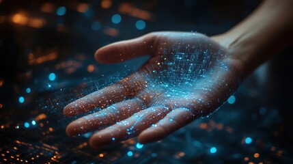 Poster - Digital World in the Palm of Your Hand: A Futuristic Vision of Technology