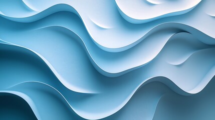 Poster - Abstract Blue Wave Background Texture Design