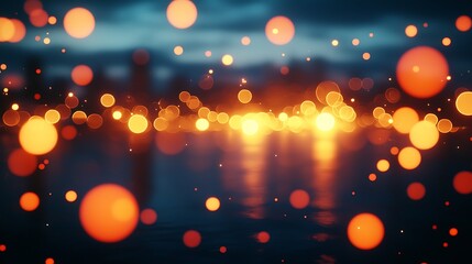 Poster - Abstract Bokeh Lights Background