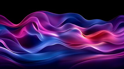 Poster - Abstract Colorful Flowing Waves Background
