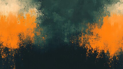 Poster - Abstract Orange Teal Background Texture