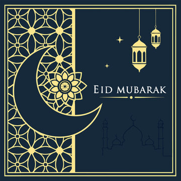 eid mubarak greeting card