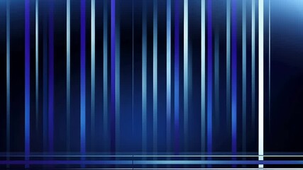 Poster - Abstract vertical lines in blue and white