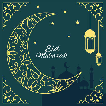 eid mubarak greeting card