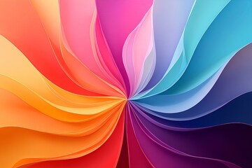 Wall Mural - abstract rainbow background. Generative AI