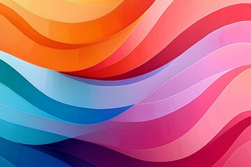 Wall Mural - abstract rainbow background. Generative AI