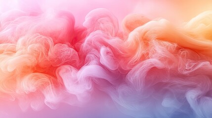 Poster - Colorful smoke swirls abstract background, design