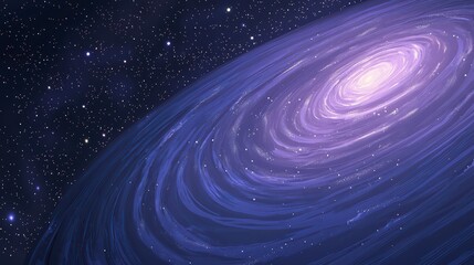 Poster - celestial whirlwind: a mesmerizing artistic rendering of a galaxy swirling through the cosmos, with 