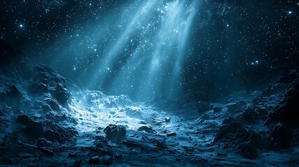 Aufkleber - Ethereal Alien Landscape Digital Rendering
