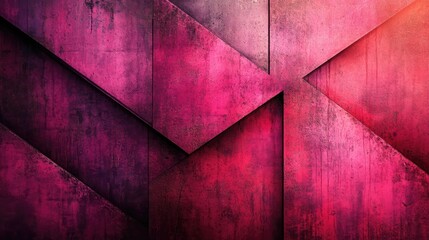 Poster - Abstract geometric textured wall, magenta, background, design, digital art, pattern, contemporary, modern