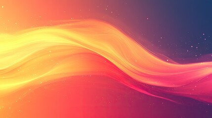 Aufkleber - Abstract vibrant wavy design, background colors, artistic, digital