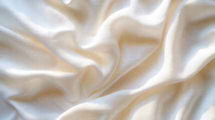 Poster - Soft woven linen fabric texture overlay for textiles and design projects