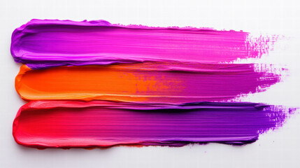 Poster - Vibrant brushstroke texture with bold colors for artistic backgrounds and designs