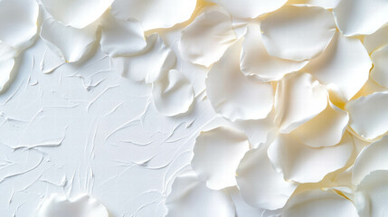 Poster - Overlay texture of delicate flower petals for romantic design and backgrounds