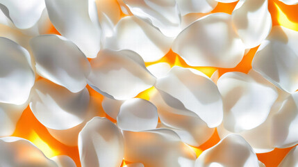 Poster - Delicate flower petals scatter for floral art and design enhancement
