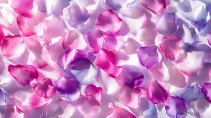Poster - Delicate flower petals overlay for creative designs and floral backgrounds