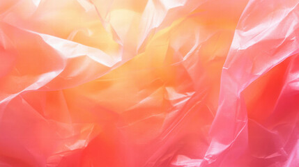 Poster - Creative overlay texture of crumpled wax paper with soft translucent hues for artistic background design