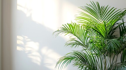 Poster - Lush Green Indoor Plant in Sunlight