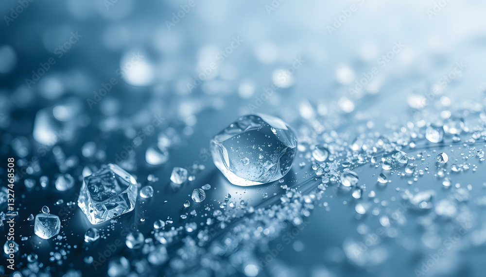 Ice drop as wallpaper / Ice is water frozen into a solid state. White ...