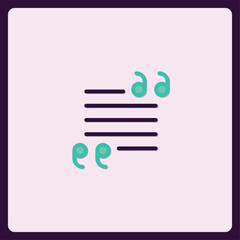 Poster - Abstract document icon with playful water drop accents, minimalist design