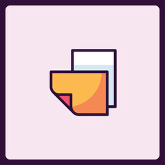 Poster - Iconic Representation of Documents, Symbolizing Paperwork and Information