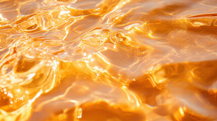 Poster - Golden sparkling water texture for vibrant design and background concepts