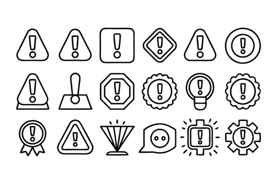 exclamation mark  alert  warning and error concept
