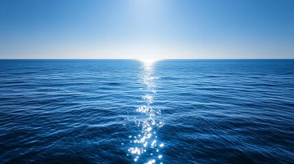 Poster - Ocean Serenity Sunlight Reflection