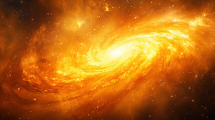Poster - Cosmic swirl in vibrant galaxy patterns for design and inspiration