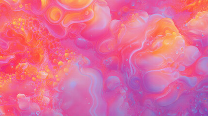 Poster - Vivid abstract background with fractal patterns in warm tones for modern design