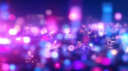 Poster - Vibrant abstract background with blurry neon lights for design projects