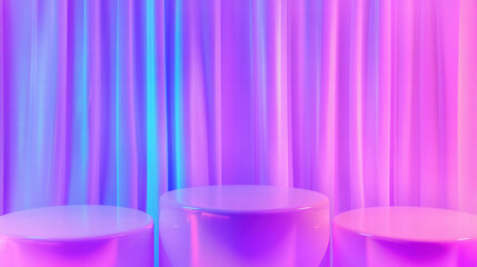 Leinwandbilder - Vibrant abstract background with three gradient columns for modern design