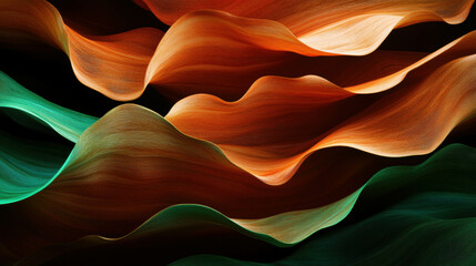 Fototapete - Abstract organic pattern background with fluid waves and vivid colors